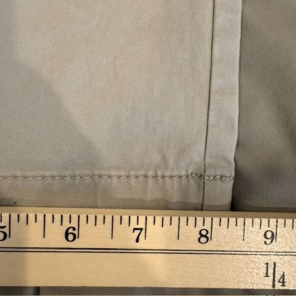 Tommy Hilfiger Tailored Fit Chino Gray Flat Front Trousers Pants Size 38x34 - Picture 13 of 14